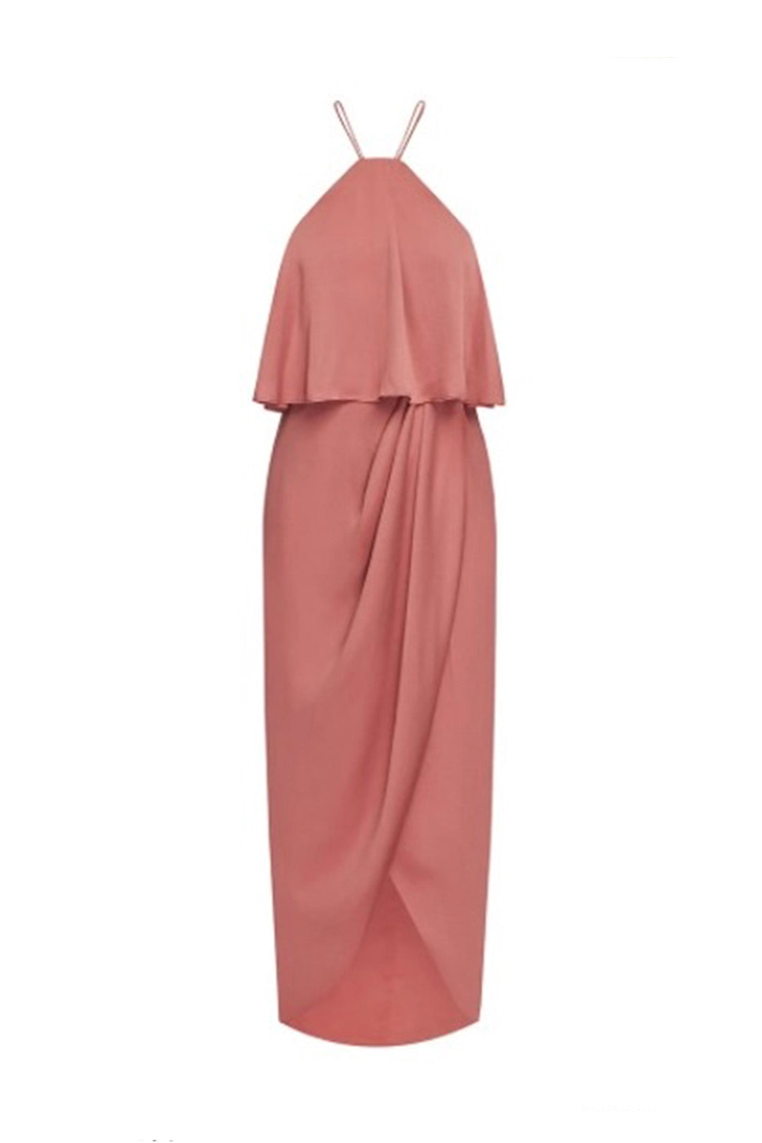 Buy Luxe Halter Frill Dress in Rose - Shona Joy | RELOOP Buy Luxe Halter Frill Dress in Rose - Shona Joy | RELOOP