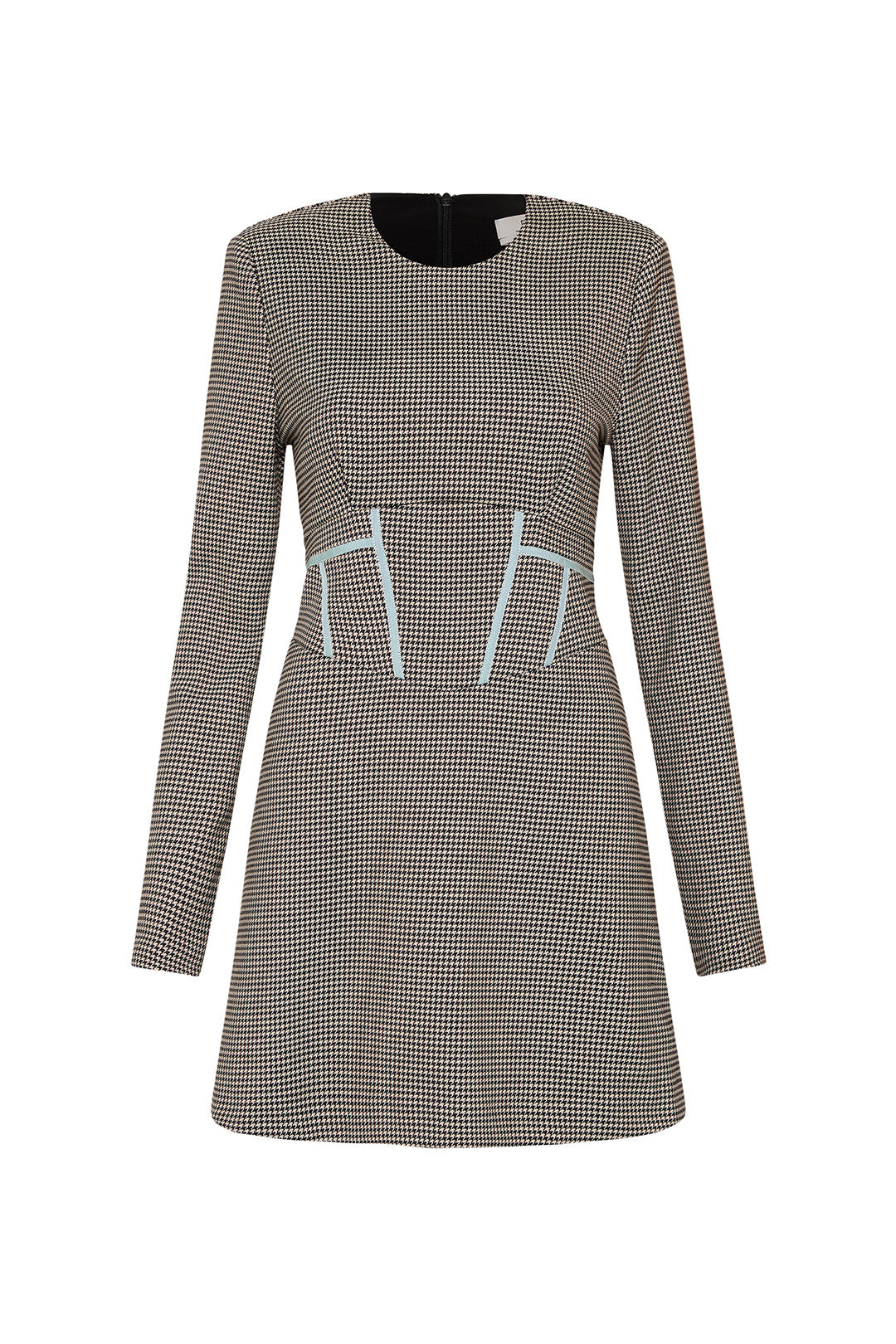 Buy Houndstooth Corset Dress in Brown Multi Cue RELOOP