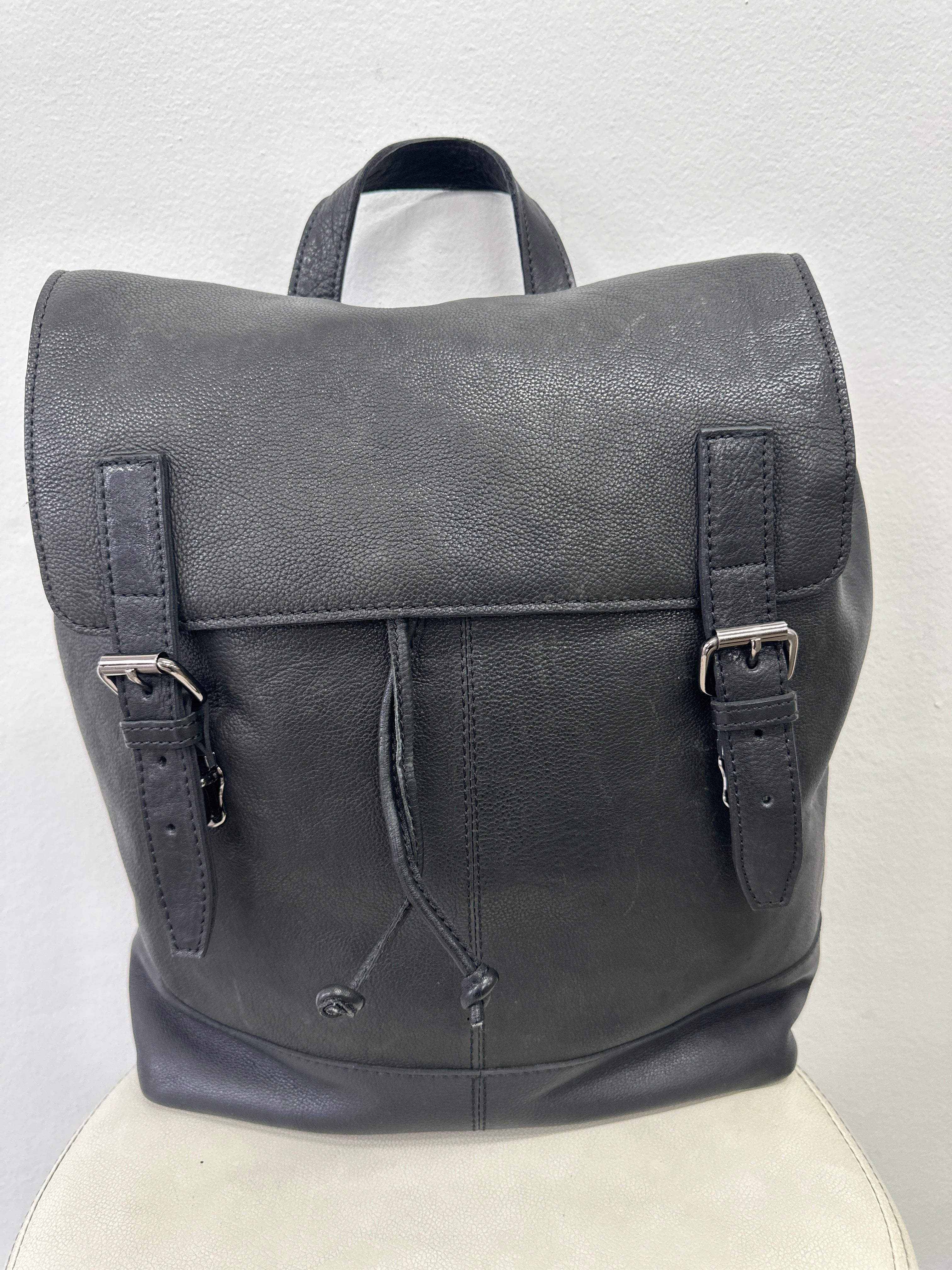Oxford leather backpack cheap