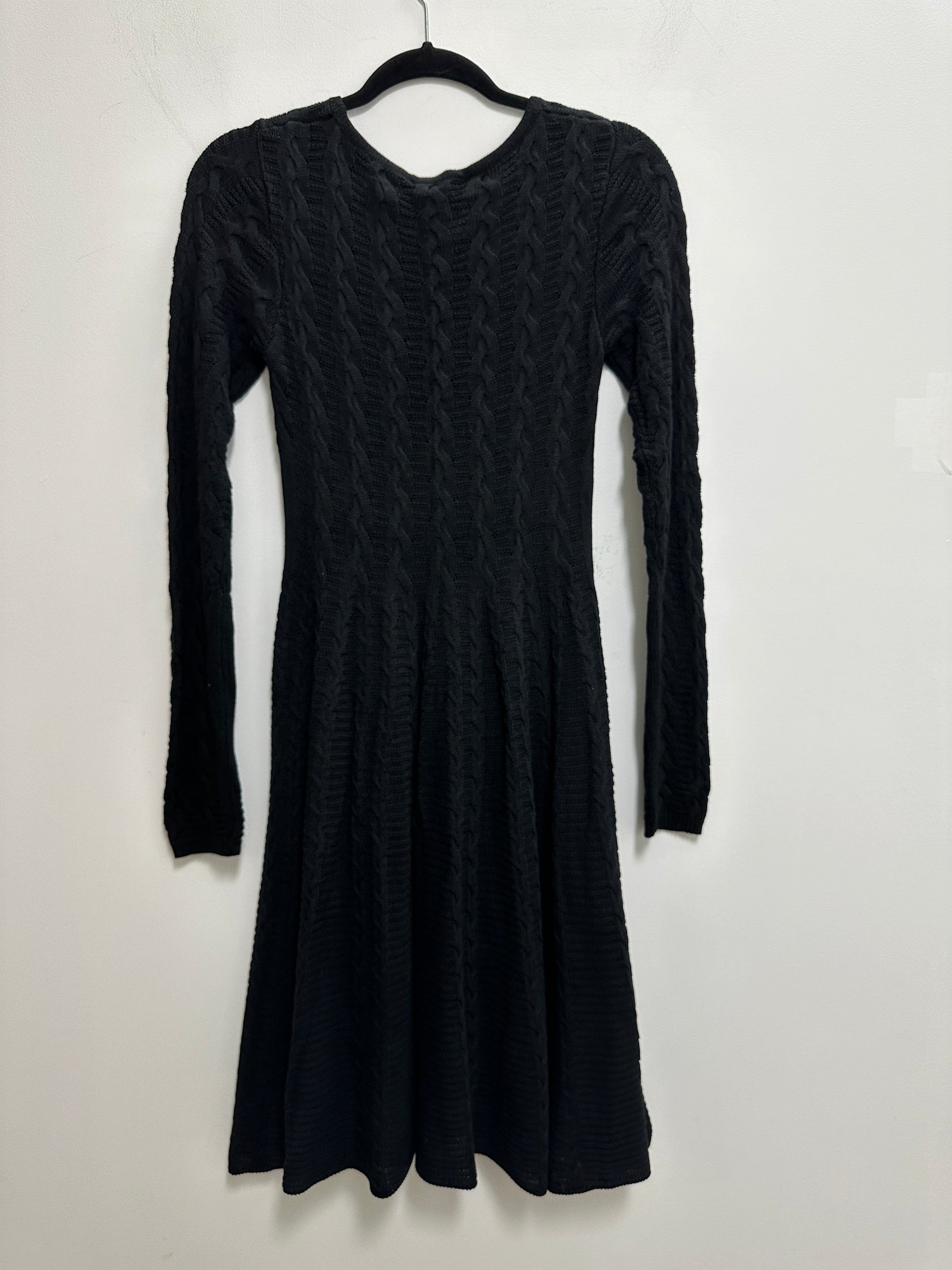 Buy Carly Cable Long Sleeve Dress in Black - Metalicus | RELOOP