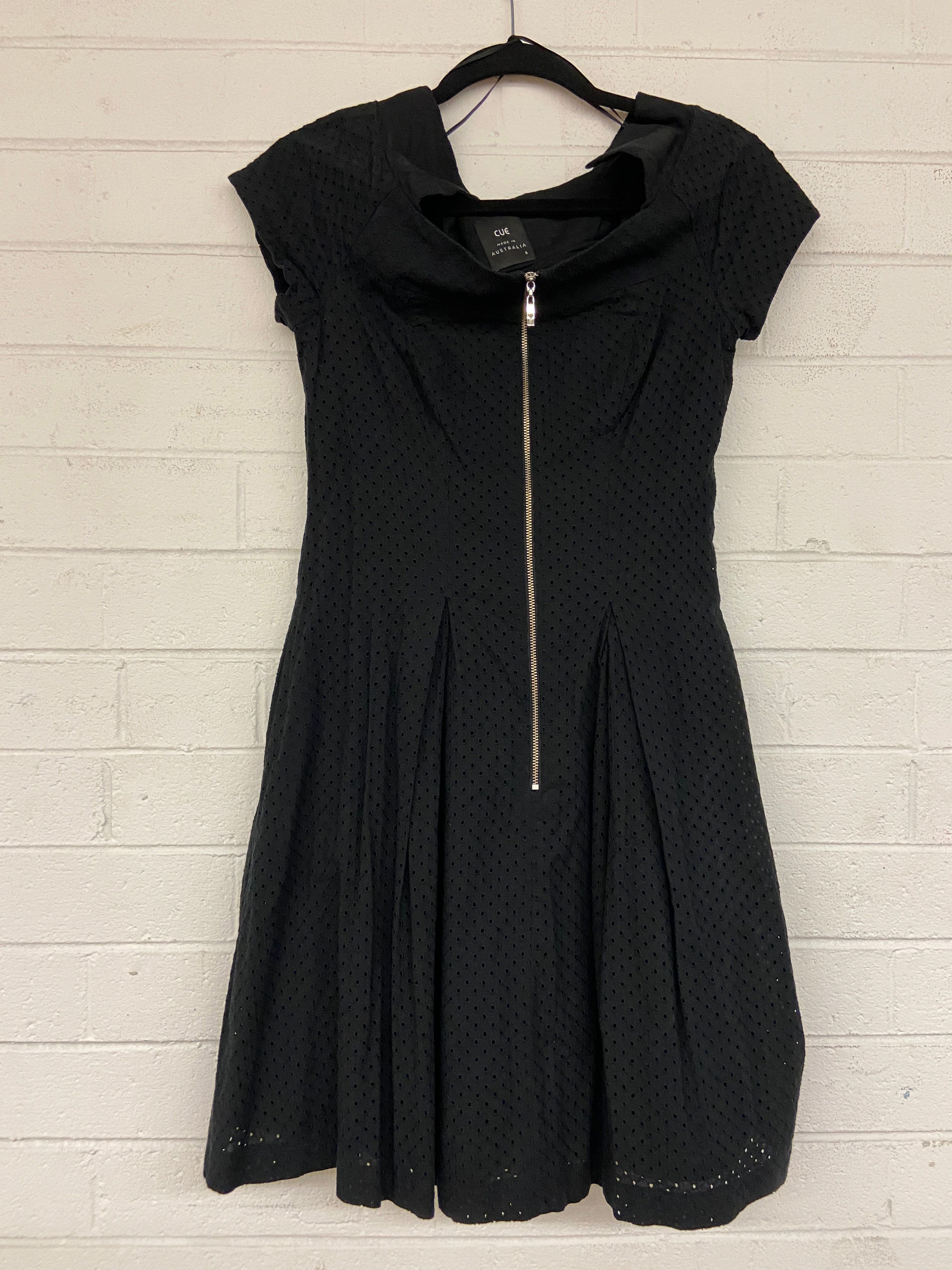 Buy Zip Front Fit and Flare Black Dress - Cue | RELOOP Buy Zip Front Fit and Flare Black Dress - Cue | RELOOP