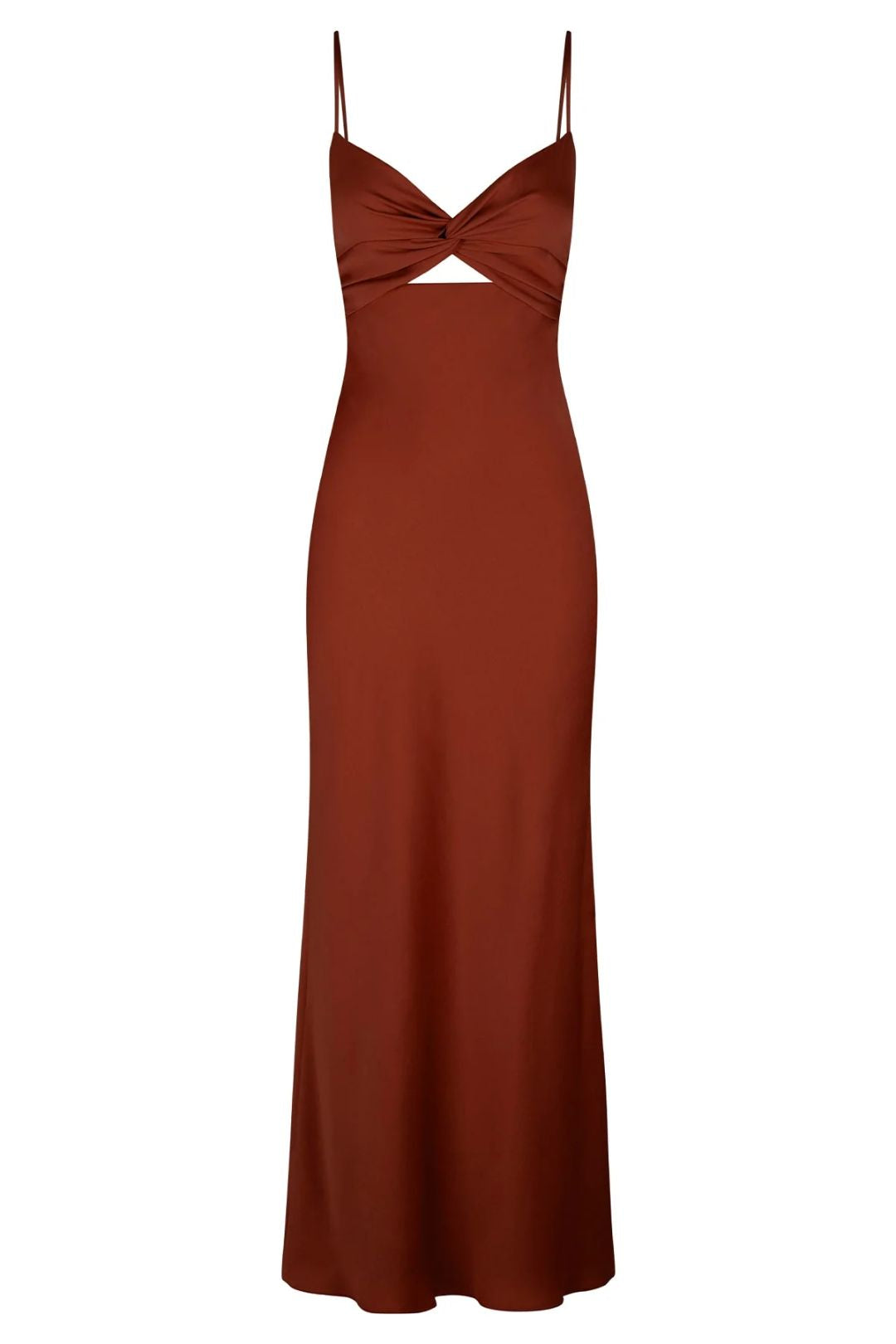 shona joy luxe twist front sleeveless midi dress Shona Joy Luxe Twist Front Sleeveless Midi Dress